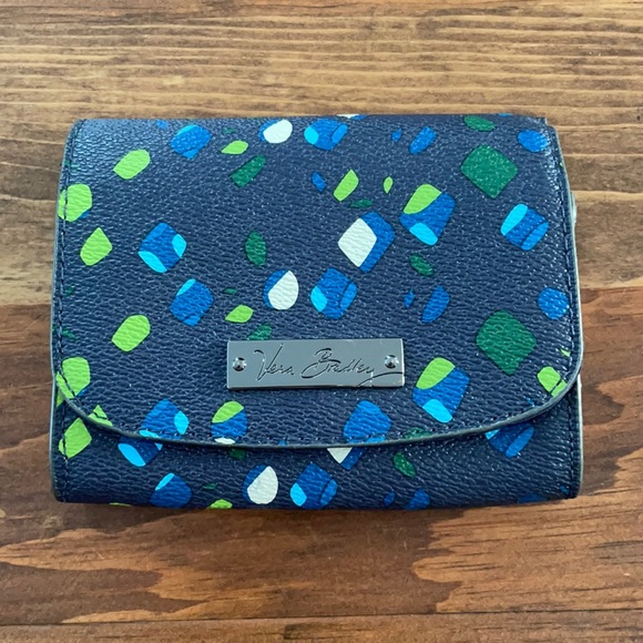 Vera Bradley Handbags - Vera Bradley Wallet, Ink Spot Pattern